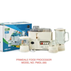 Primdale 4 in 1 Juicer -Blender-Grinder and Mill Food Processor