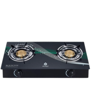 Nunix 2 Burner Glass Top Cooker